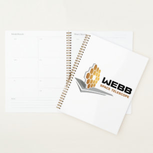 NASA Webb Space Telescope Rocket White Gold Spiral Planer