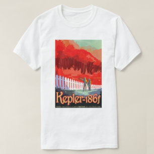 NASA Zukunft Reise Sci-Fi Poster - Kepler 186f T-Shirt