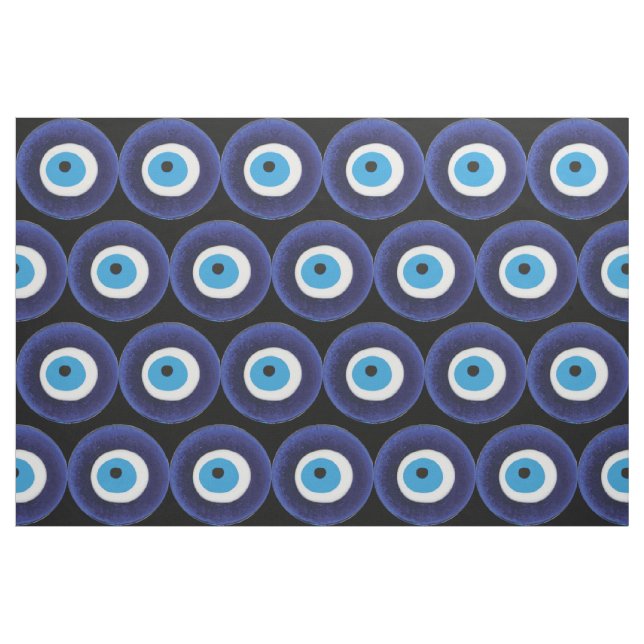 Nasar Evil Eye Protection Amulet Blue Beet Symbol Stoff (Fat Quarter (45,7 x 55,9 cm))