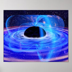 Nasa's Blue Black Hole Poster