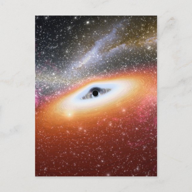 NASAs Massive Black Hole Postkarte (Vorderseite)
