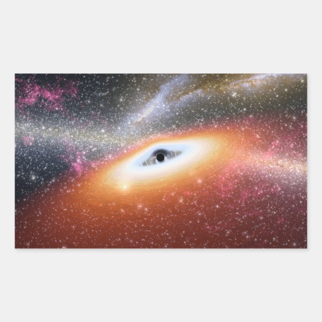 NASAs Massive Black Hole Rechteckiger Aufkleber (Vorderseite)