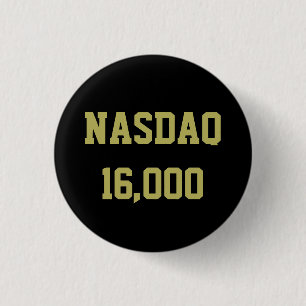 NASDAQ 16000 Stock Market Celebration Button