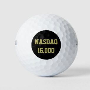NASDAQ 16000 Stock Market Celebration Golfball