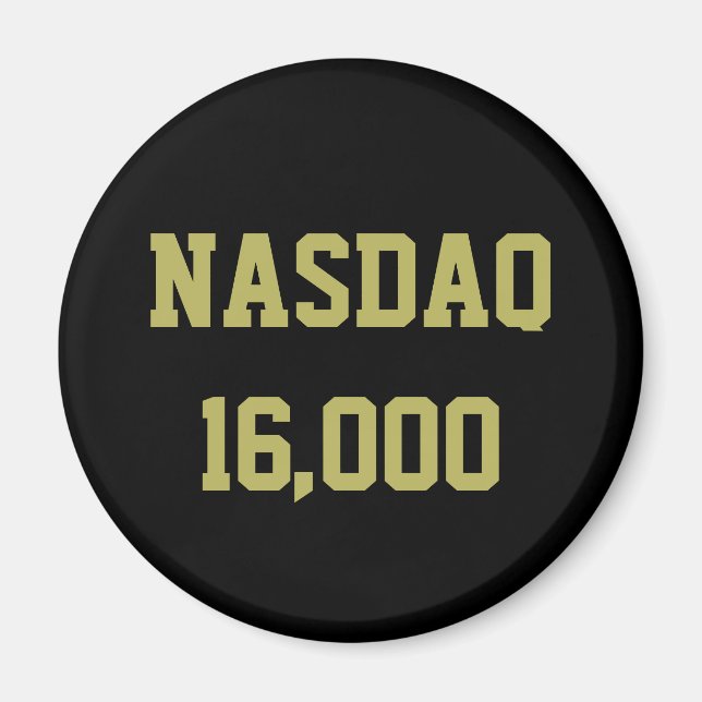 NASDAQ 16000 Stock Market Celebration Magnet (Vorne)