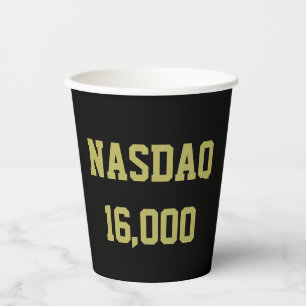 NASDAQ 16000 Stock Market Celebration Pappbecher