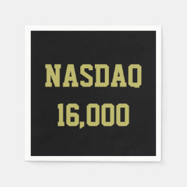 NASDAQ 16000 Stock Market Celebration Serviette