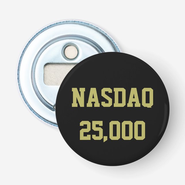 NASDAQ 25000 Börsenfeier Flaschenöffner (Vorderseite)