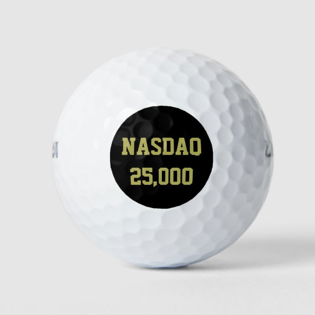 NASDAQ 25000 Börsenfeier Golfball (Vorderseite)