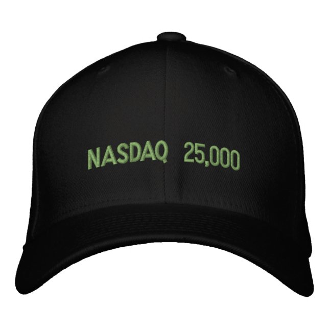 NASDAQ 25000 Stock Market Celebration Bestickte Baseballkappe (Vorderseite)