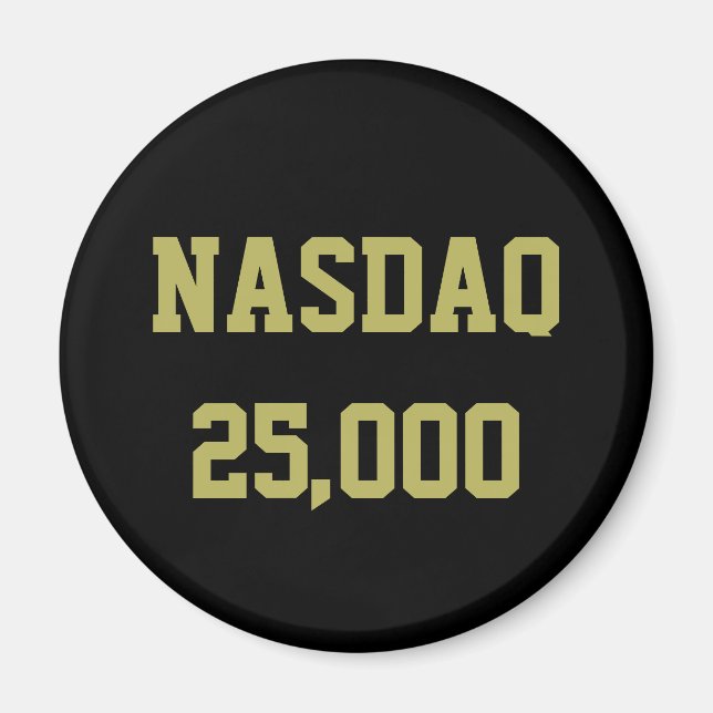 NASDAQ 25000 Stock Market Celebration Magnet (Vorne)