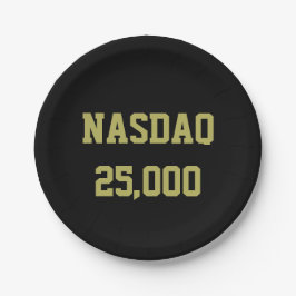 NASDAQ 25000 Stock Market Celebration Pappteller