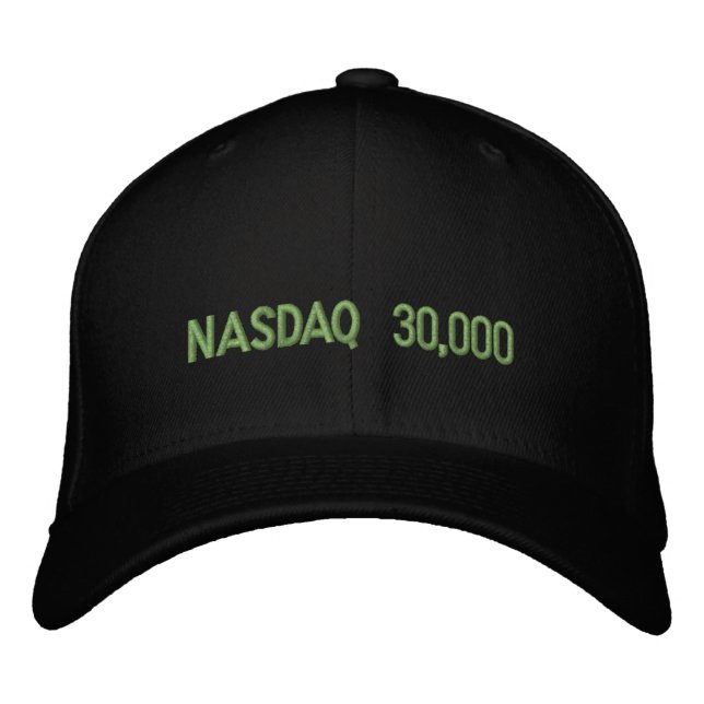 NASDAQ 30000 Börsenfeier Bestickte Baseballkappe (Vorderseite)