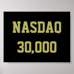 NASDAQ 30000 Börsenfeier Poster
