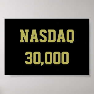 NASDAQ 30000 Börsenfeier Poster