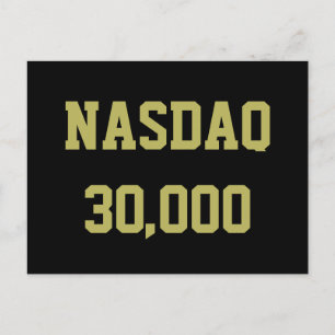 NASDAQ 30000 Börsenfeier Postkarte