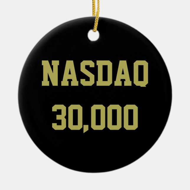 NASDAQ 30000 Stock Market Celebration Keramik Ornament (Vorne)