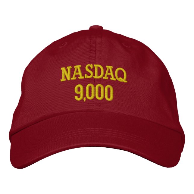NASDAQ 9000 Punkte Bestickte Baseballkappe (Vorderseite)