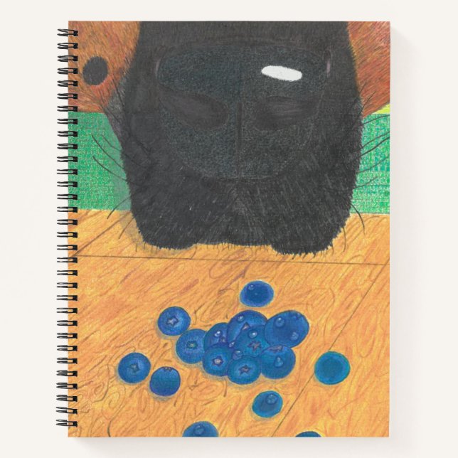 Nase$Blaubeer Notizbuch (Vorderseite)