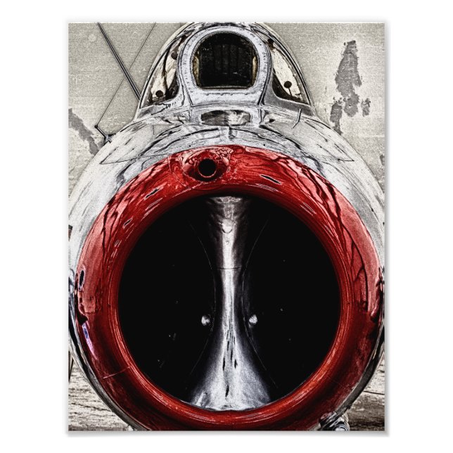 Nase des Flugzeug Fotodruck (Vorne)