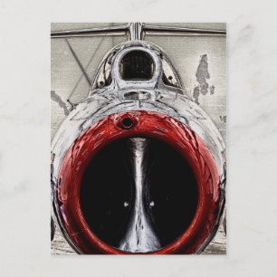 Nase des Flugzeugs Postkarte