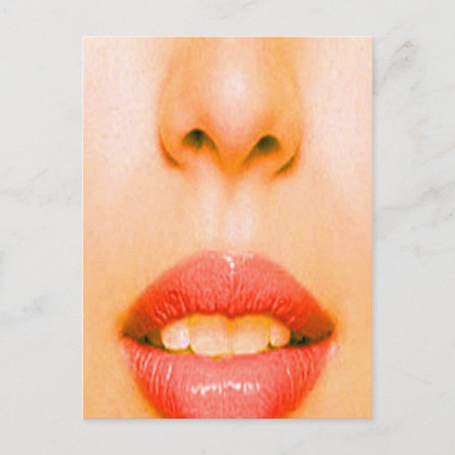 Nase und Mund Postkarte (Vorderseite)
