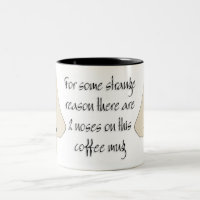 Nasen auf einer Tasse