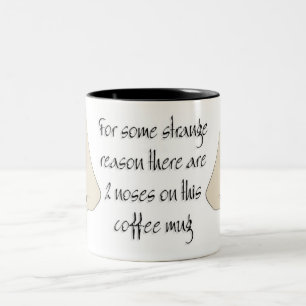 Nasen auf einer Tasse
