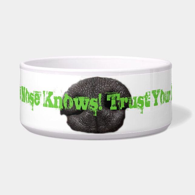 Nasen-Hundeschüssel Napf (Vorderseite)