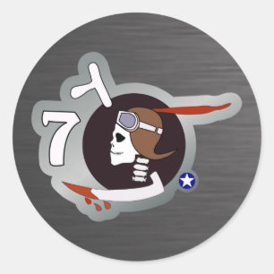 Nasen-Kunst Paris P-40 WWII Runder Aufkleber