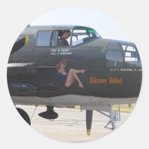 Nasenkunst'Show me Runder Aufkleber