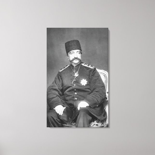 Naser al-Din Shah Qajar von Persia Leinwanddruck (Vorderseite)