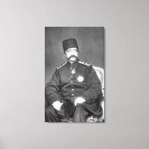 Naser al-Din Shah Qajar von Persia Leinwanddruck