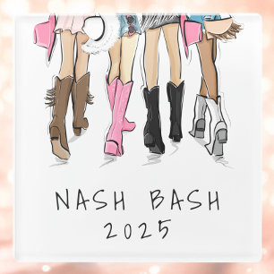 Nash Bash Junggesellinnenabschied Mode Cowboystief Glasuntersetzer