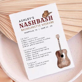 Nash Bash Nashville Bachelorette Wochenendreise Einladung