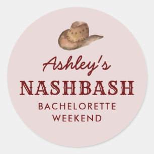 Nash Bash Nashville Junggeselinnen-Abschied Weeken Runder Aufkleber