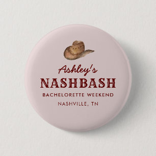 Nash Bash Nashville Junggesellinnen-Abschiedsparty Button