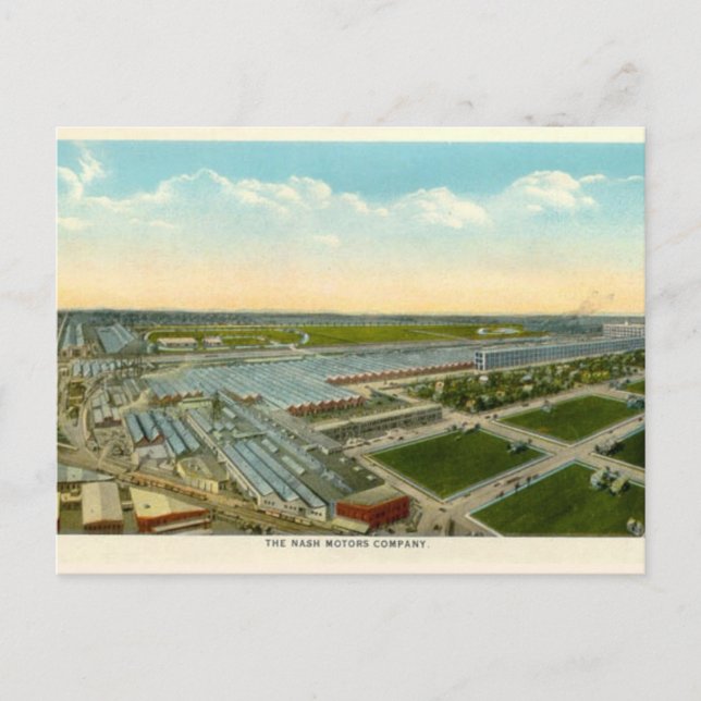 Nash Motor Company Kenosha Wisconsin Postkarte (Vorderseite)