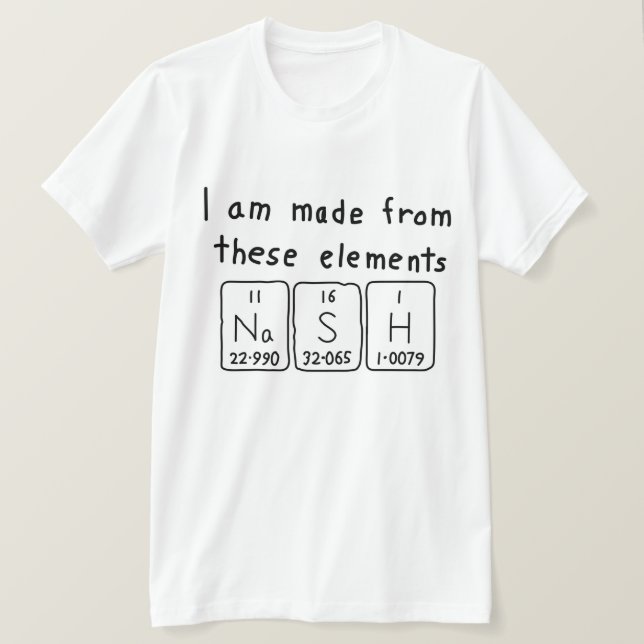 Nash Periodenname Shirt (Design vorne)