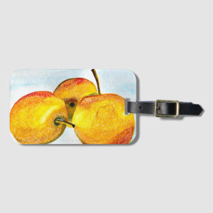 Nashi Birne Aquarellfrucht Art Gepäckanhänger