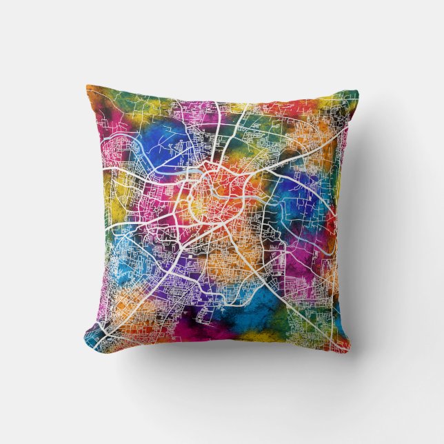 Nashik Maharashtra City Map Kissen (Vorderseite)