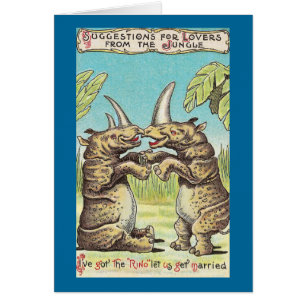 Nashorn-Antrag der Heirat