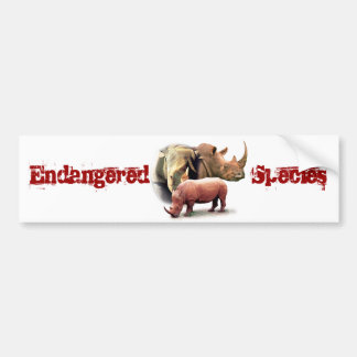 Nashorn der Arten-Aufkleber Autoaufkleber