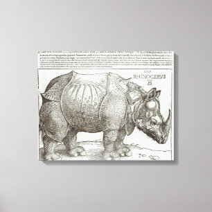 Nashorn, Druck gegeben Maximilian I (1459-1519 Leinwanddruck