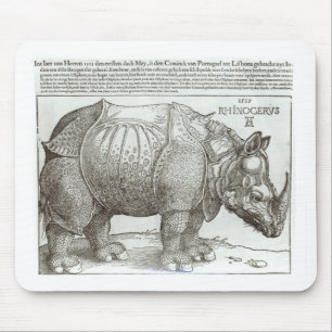 Nashorn, Druck gegeben Maximilian I (1459-1519 Mousepad