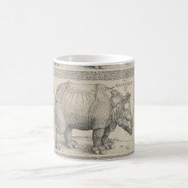 Nashorn, Holzschnitt durch Albrecht Durer Tasse