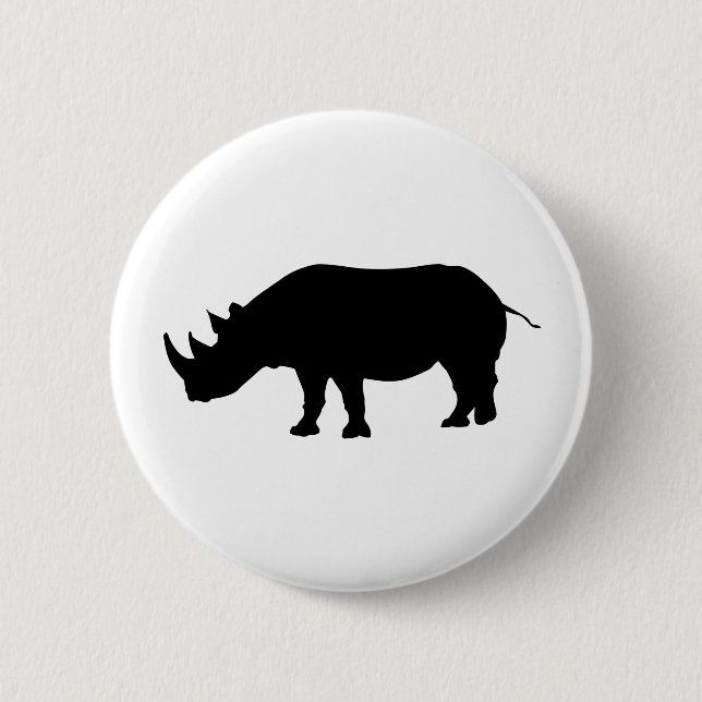 Nashorn-Knopf Button (Vorderseite)