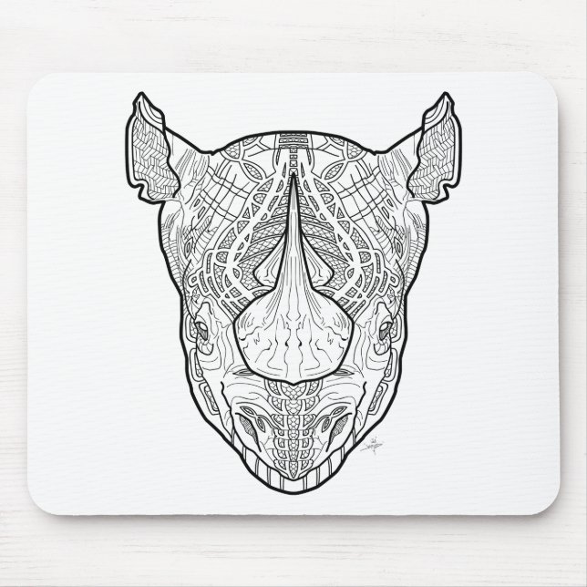Nashorn Mousepad (Vorne)