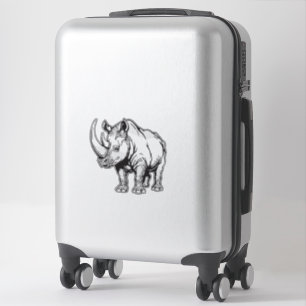 Nashorn oder Nashorn Aufkleber
