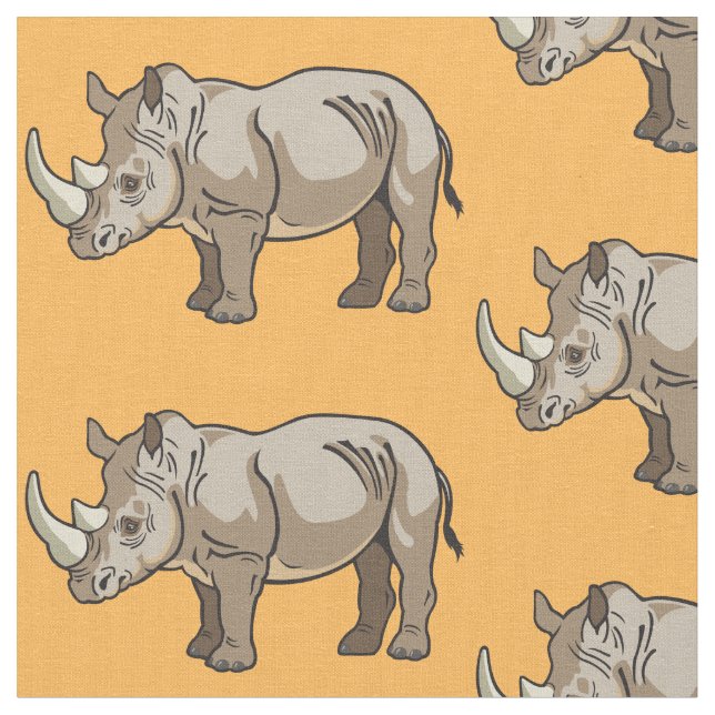 Nashorn oder Nashorn Stoff (Nahaufnahme)